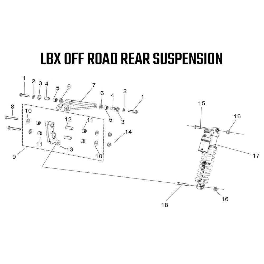 L1E Road Legal - Rear Suspension